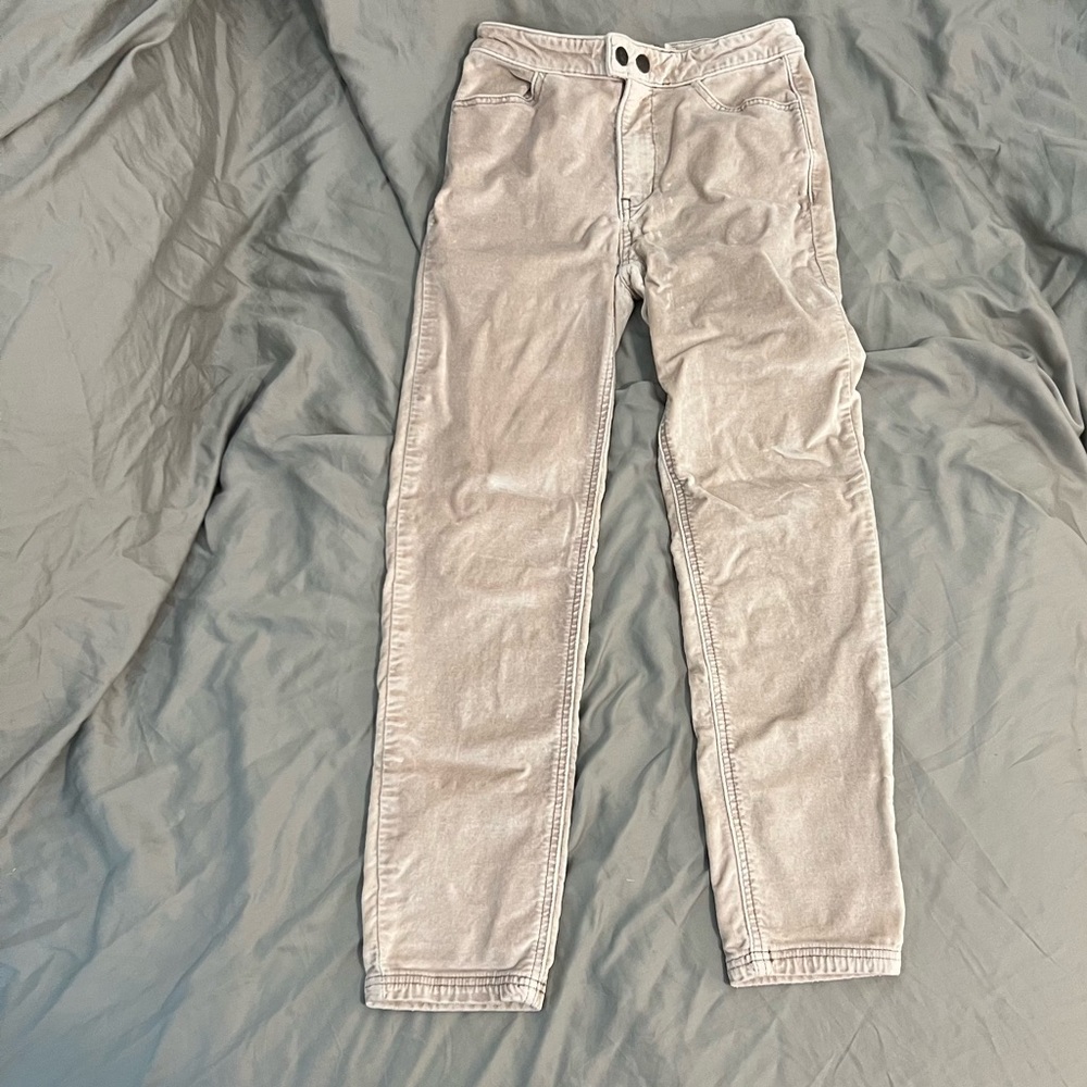 Blush Velvet Skinny Jeans